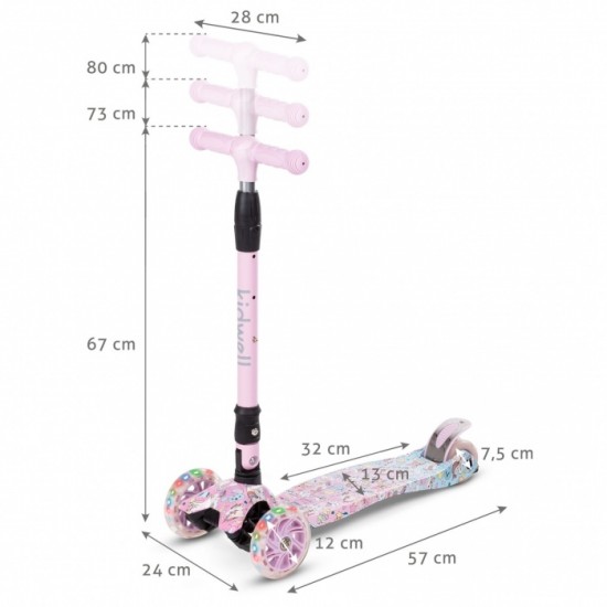 Trotineta Kidwell Vento Unique cu lumini LED