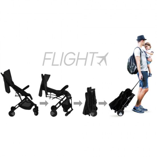Carucior Asalvo sport, modul Troller-transport pe avion negru-rosu Carucior Asalvo sport, modul Troller-transport pe avion negru-rosu