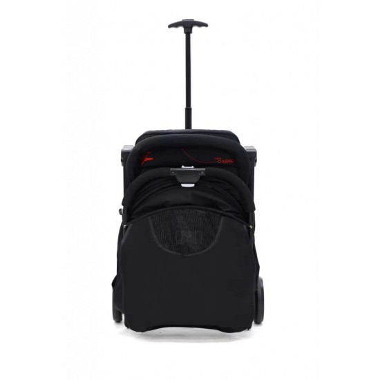 Carucior Asalvo sport, modul Troller-transport pe avion negru-rosu Carucior Asalvo sport, modul Troller-transport pe avion negru-rosu