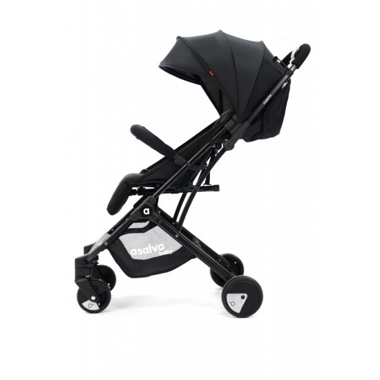 Carucior Asalvo sport, modul Troller-transport pe avion negru-rosu Carucior Asalvo sport, modul Troller-transport pe avion negru-rosu