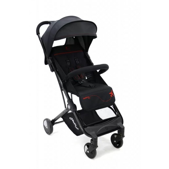 Carucior Asalvo sport, modul Troller-transport pe avion negru-rosu Carucior Asalvo sport, modul Troller-transport pe avion negru-rosu