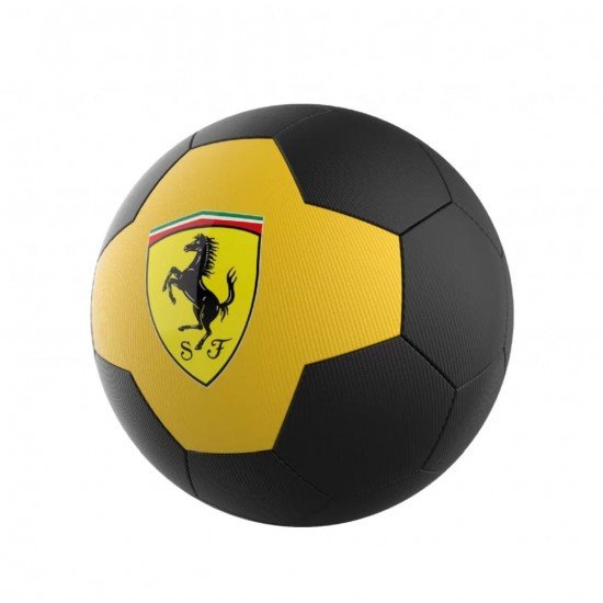 Mingie de fotbal Ferrari, marimea 5, galben / negru
