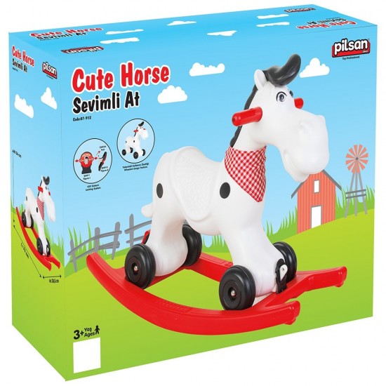 Balansoar pentru copii Pilsan Cute Horse white