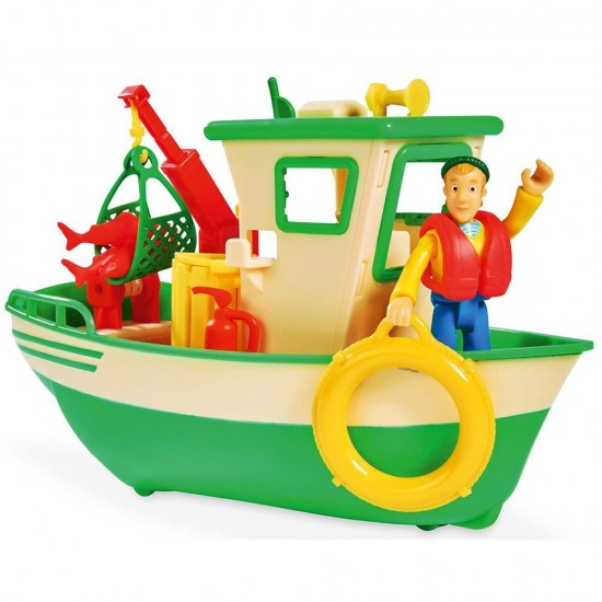 Barca Pompierul Sam cu figurina Charlie Simba