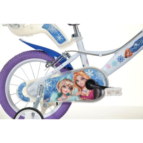 Bicicleta copii Dino Bikes 14 inch Snow Queen