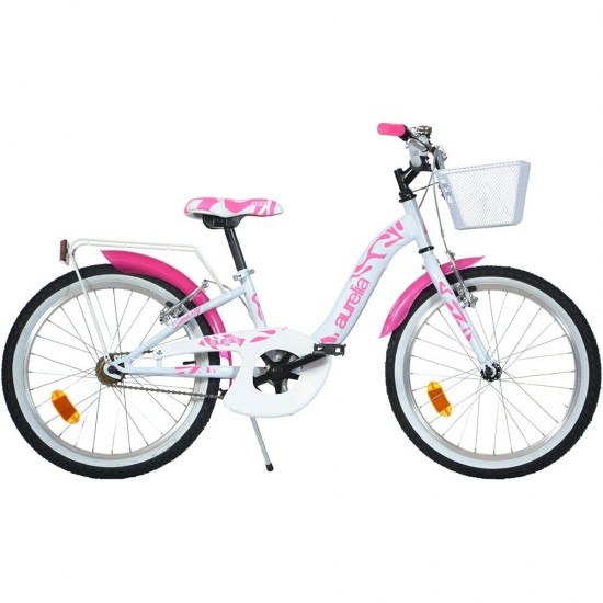 Bicicleta copii Dino Bikes 20 inch City Smarty alb