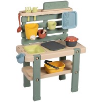 Bucatarie pentru copii Smoby Mud Kitchen cu 15 accesorii