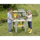 Bucatarie pentru copii Smoby Mud Kitchen cu 15 accesorii Bucatarie pentru copii Smoby Mud Kitchen cu 15 accesorii