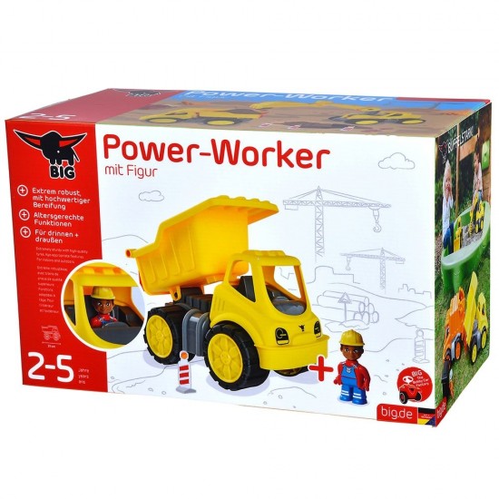 Camion basculant Big Power Worker cu figurina