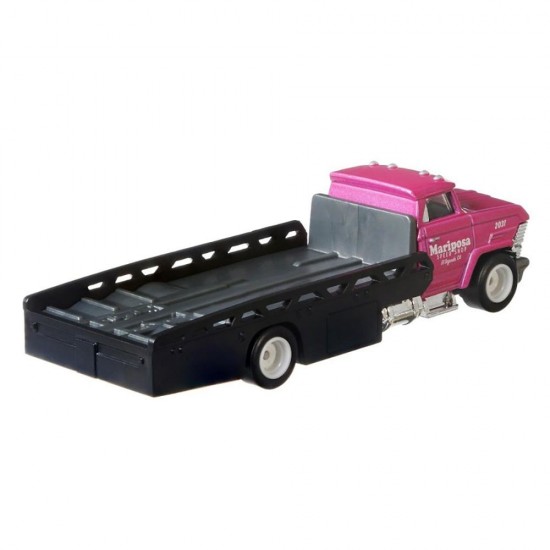 Camion Hot Wheels Mattel Car Culture Horizon Hauler cu masina Dodge Dart