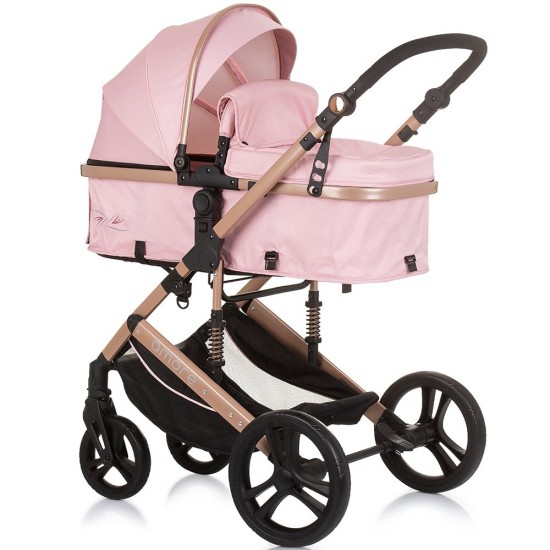 Carucior copii 3 in 1 Chipolino Amore Flamingo