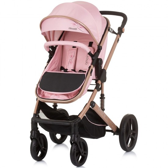 Carucior copii 3 in 1 Chipolino Amore Flamingo