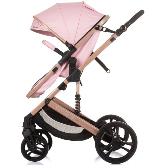 Carucior copii 3 in 1 Chipolino Amore Flamingo