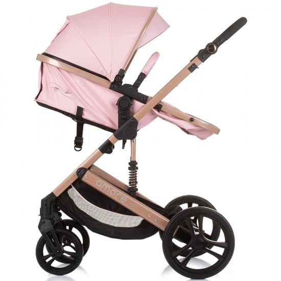 Carucior copii 3 in 1 Chipolino Amore Flamingo