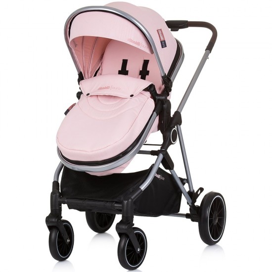 Carucior copii 3 in 1 Chipolino Aura Flamingo