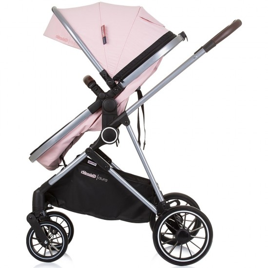 Carucior copii 3 in 1 Chipolino Aura Flamingo