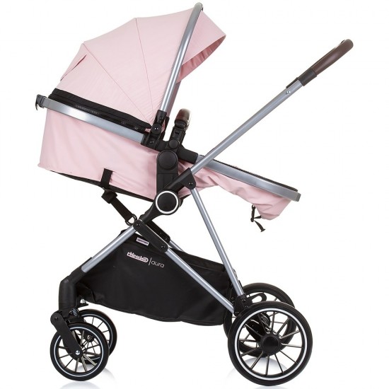 Carucior copii 3 in 1 Chipolino Aura Flamingo