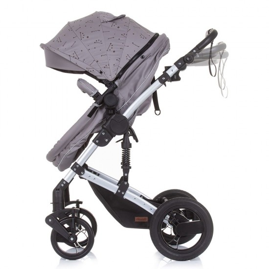 Carucior copii 3 in 1 Chipolino Camea Graphite