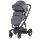 Carucior Chipolino Electra 3 in 1 Silver cu cadru negru