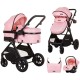 Carucior copii 3 in 1 Chipolino Harmony Flamingo