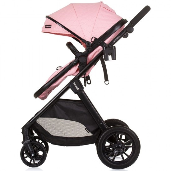 Carucior copii 3 in 1 Chipolino Harmony Flamingo