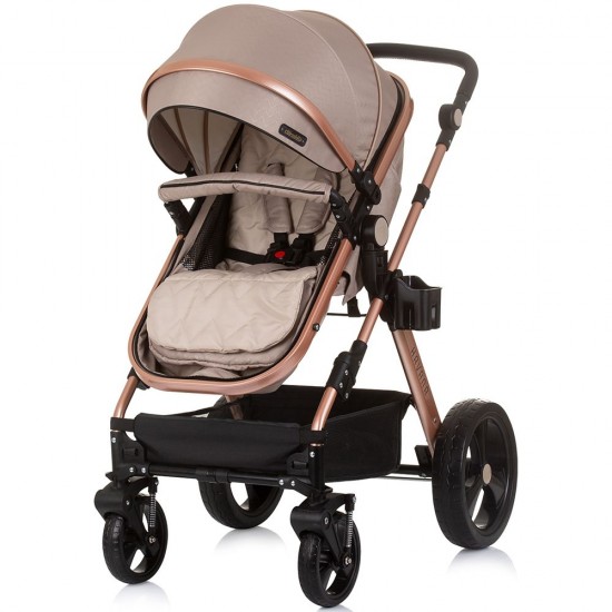 Carucior copii 3 in 1 Chipolino Havana Golden Beige