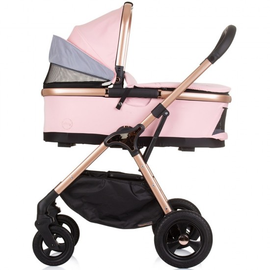 Carucior copii 3 in 1 Chipolino Infinity Flamingo