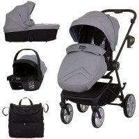 Carucior copii 3 in 1 Chipolino Linea Ash Grey