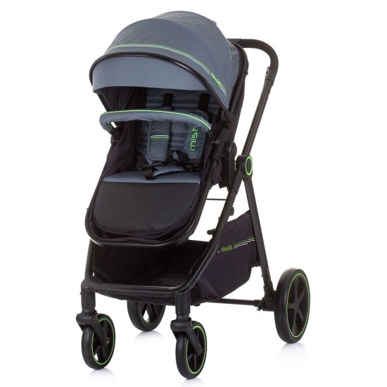 Carucior copii 2 in 1 transformabil Chipolino Misty Graphite