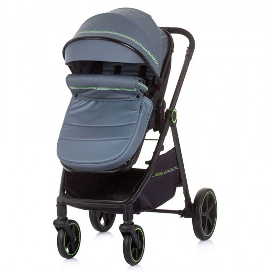 Carucior copii 2 in 1 transformabil Chipolino Misty Graphite