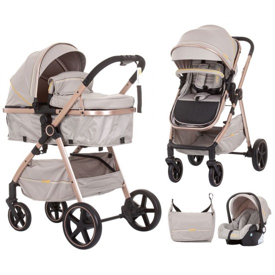 Carucior copii 3 in 1 Chipolino Misty Sand