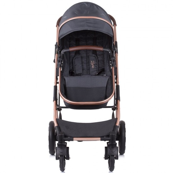 Carucior copii 3 in 1 Chipolino Zara Anthracite