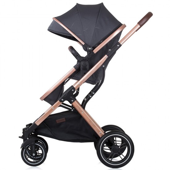 Carucior copii 3 in 1 Chipolino Zara Anthracite