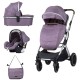 Carucior copii 3 in 1 Chipolino Zara Lilac