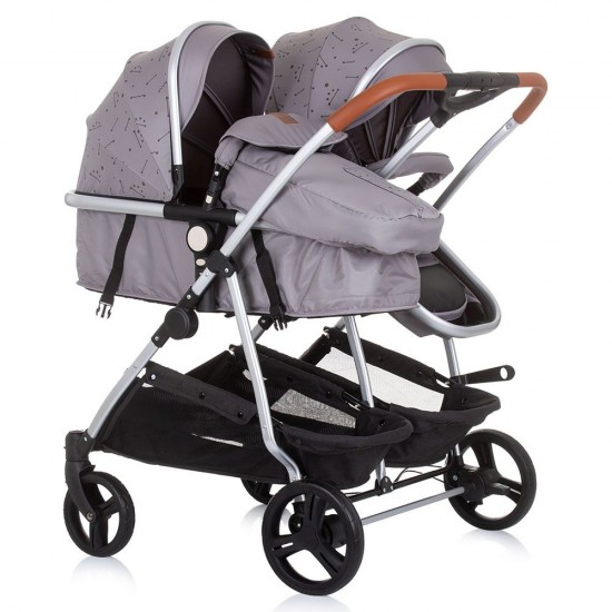 Carucior gemeni 2 in 1 Chipolino Duo Smart Graphite