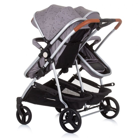 Carucior gemeni 2 in 1 Chipolino Duo Smart Graphite