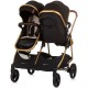 Carucior gemeni Chipolino Duo Smart 2 in 1 Obsidian Gold