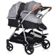 Carucior gemeni Chipolino Duo Smart 3 in 1 Anthracite