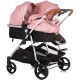 Carucior gemeni 3 in 1 Chipolino Duo Smart Flamingo