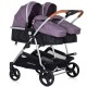 Carucior gemeni Chipolino Duo Smart 3 in 1 Lilac