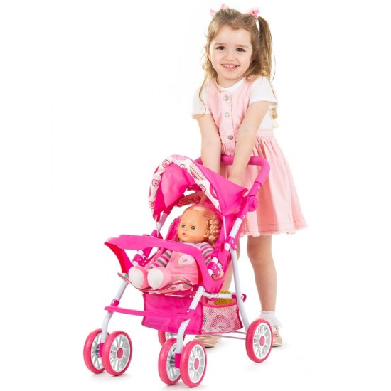 Carucior pentru papusi Chipolino Dolly multicolor