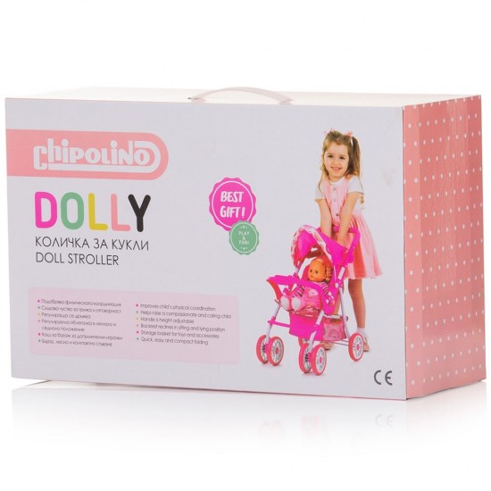 Carucior pentru papusi Chipolino Dolly multicolor