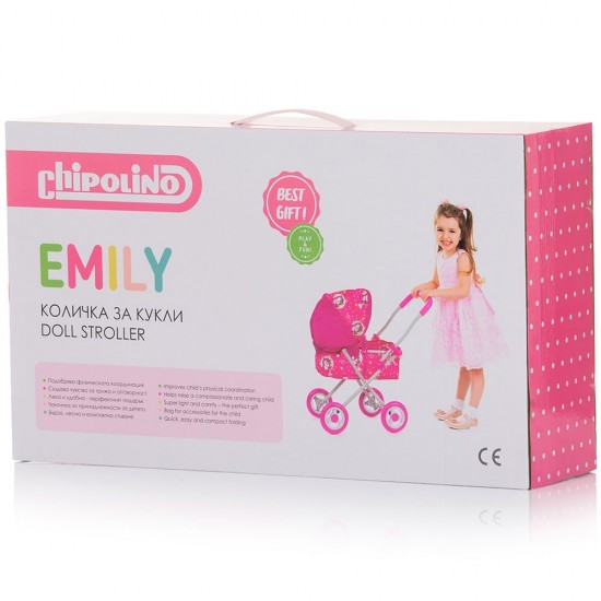 Carucior pentru papusi Chipolino Emily Cupcakes