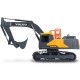 Excavator Dickie Toys Volvo Mining Excavator 60 cm cu telecomanda, lumini si sunete gri