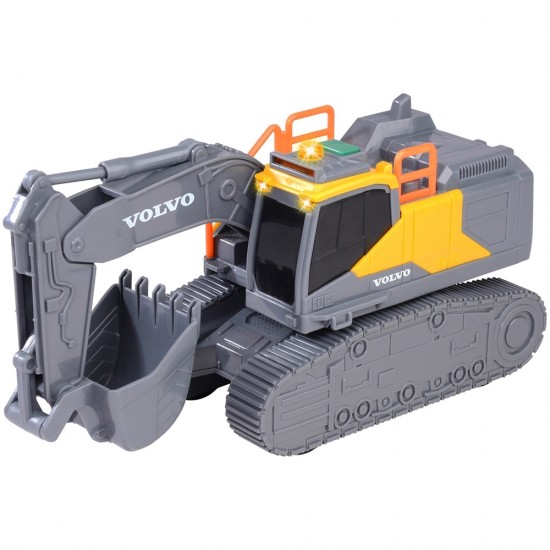 Excavator Dickie Toys Volvo Tracked Excavator 23 cm cu lumini si sunete