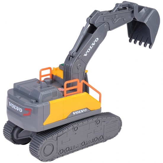 Excavator Dickie Toys Volvo Tracked Excavator 23 cm cu lumini si sunete