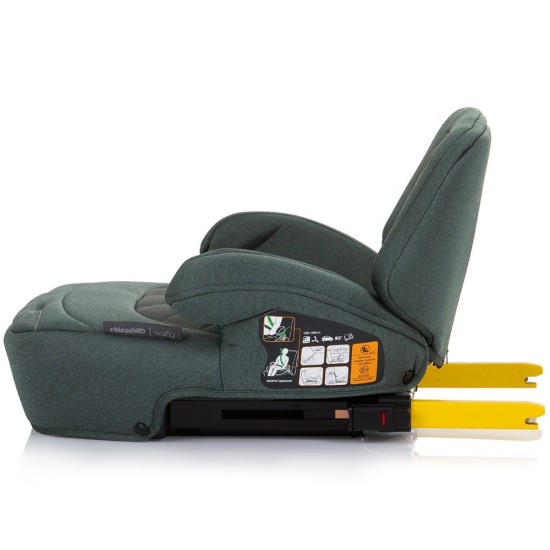 Inaltator auto Chipolino Safy I-Size 125-150 cm Pastel Green cu sistem Isofix