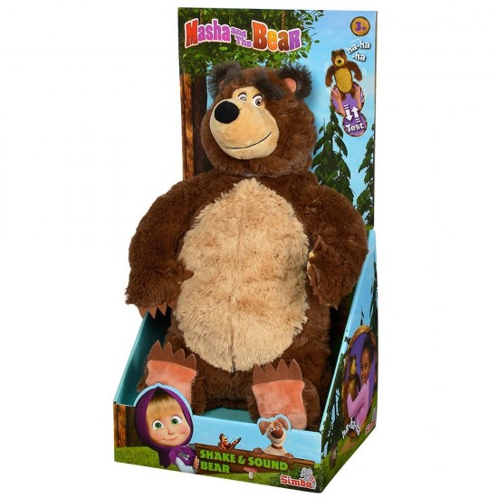 Jucarie de plus Simba Masha and the Bear, Shake and Sound Bear 43 cm Jucarie de plus Simba Masha and the Bear, Shake and Sound Bear 43 cm