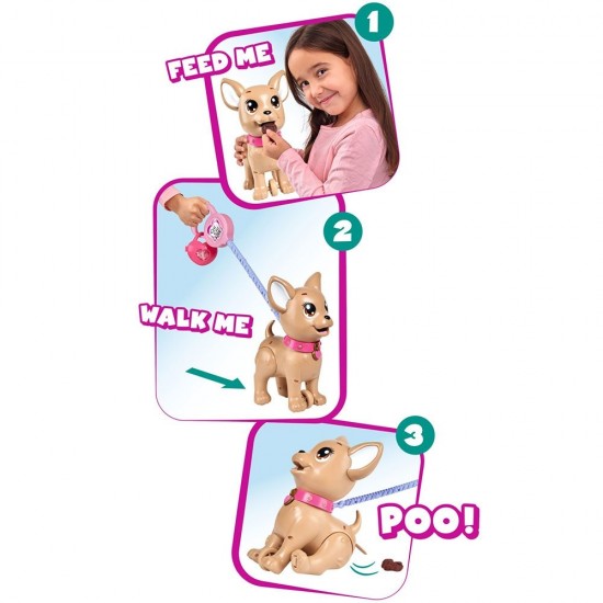 Jucarie Simba Caine Chi Chi Love Poo Puppy cu accesorii