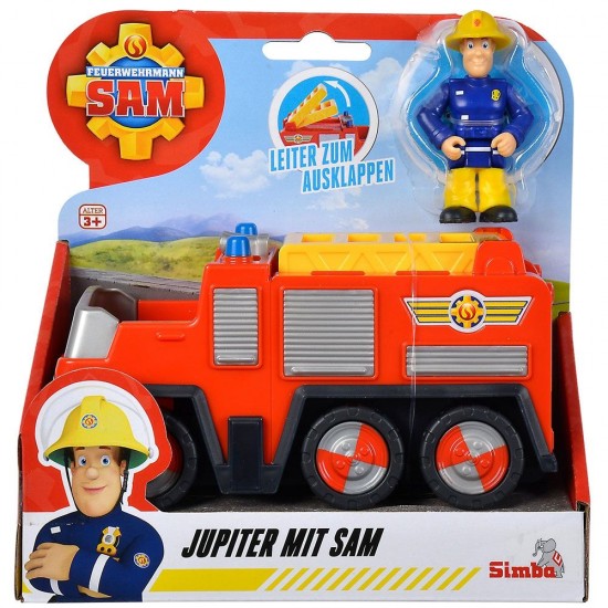 Masina de pompieri Simba Fireman Sam Jupiter cu figurina Sam